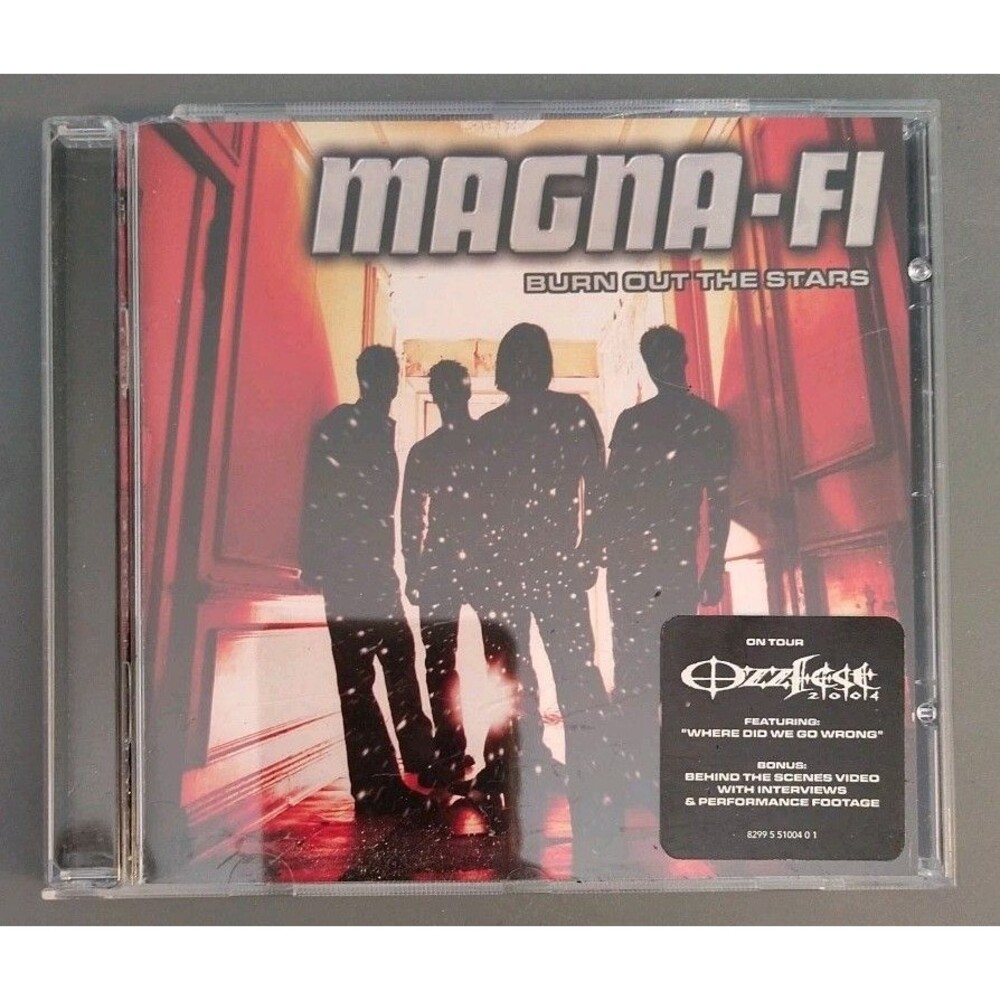 Magna-Fi - Burn Out The Stars - Radio Promo CD - Ozzfest Sticker - Rare Aezra